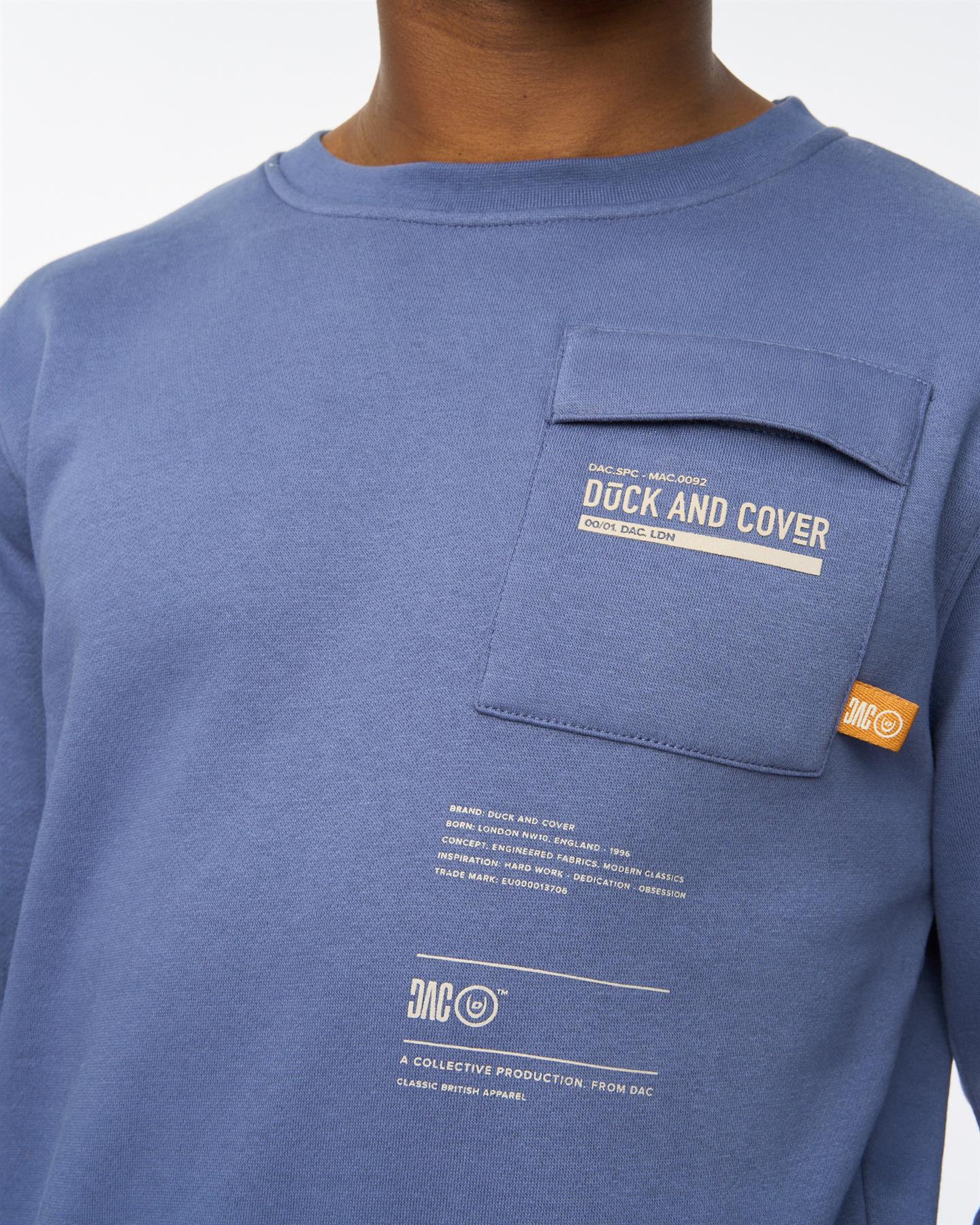 Applewood Crew Sweat Denim Blue - Image 6