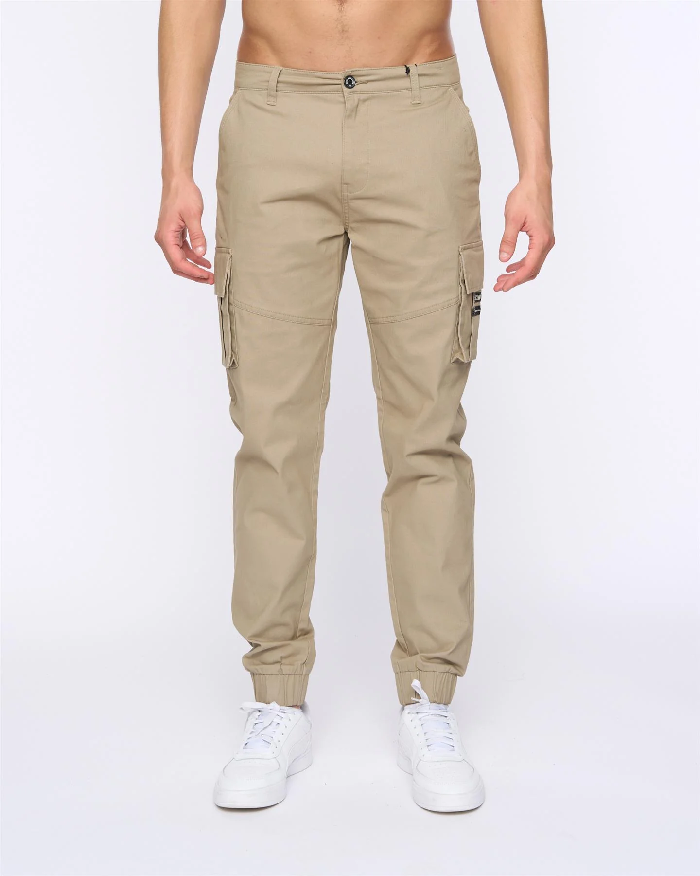 Chemmer Woven Jog Pants Stone - Image 6