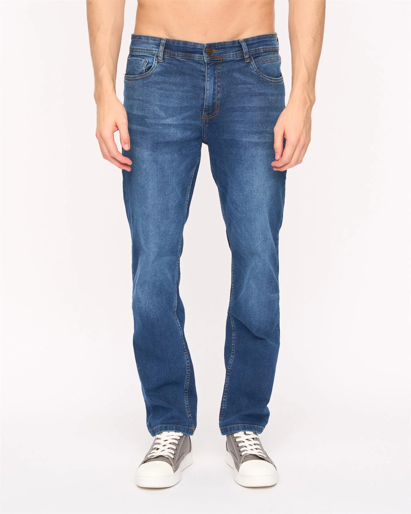 Crestline Straight Leg Jeans Mid Wash - Image 6
