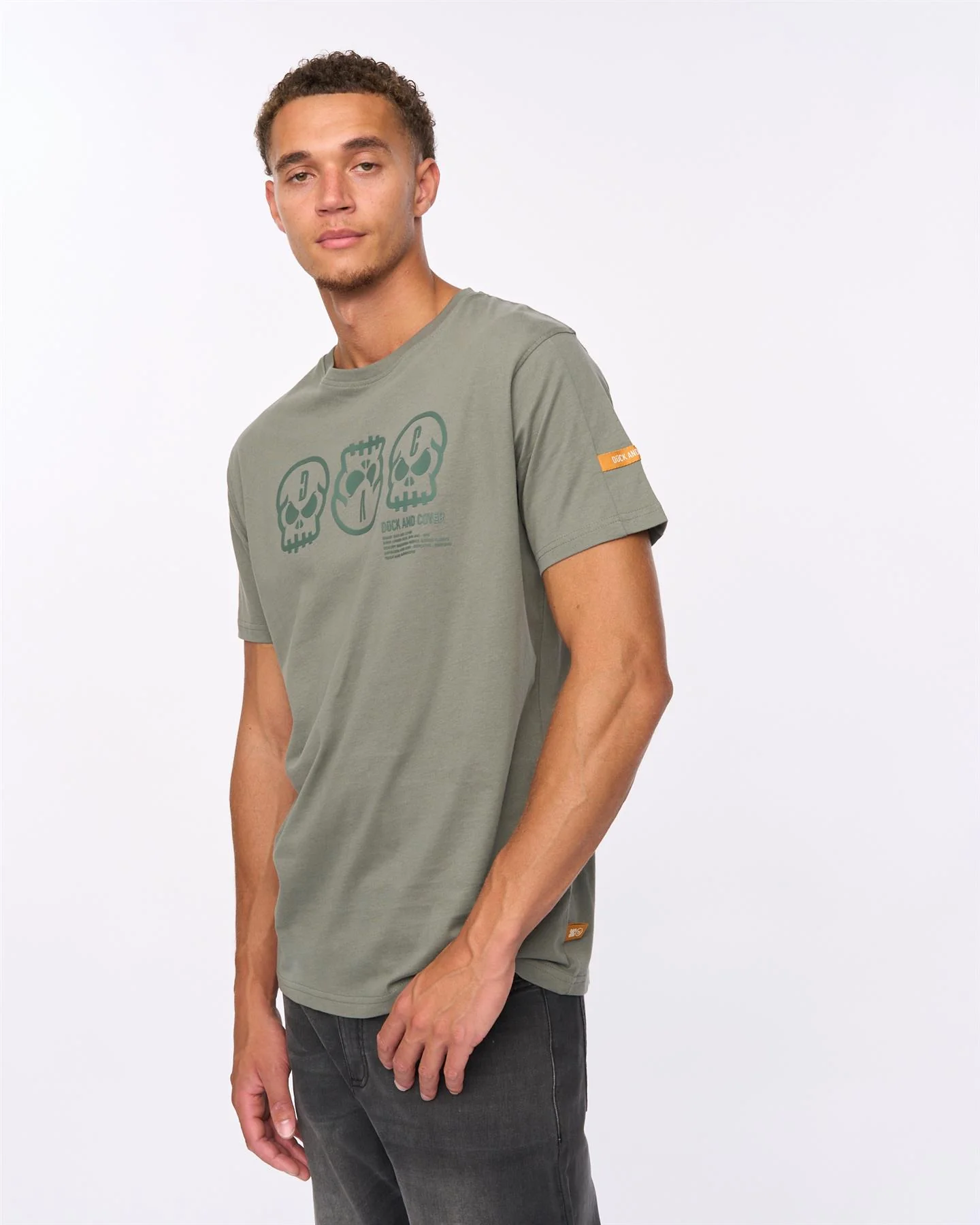 Deltamans T-Shirt Dark Olive - Image 2