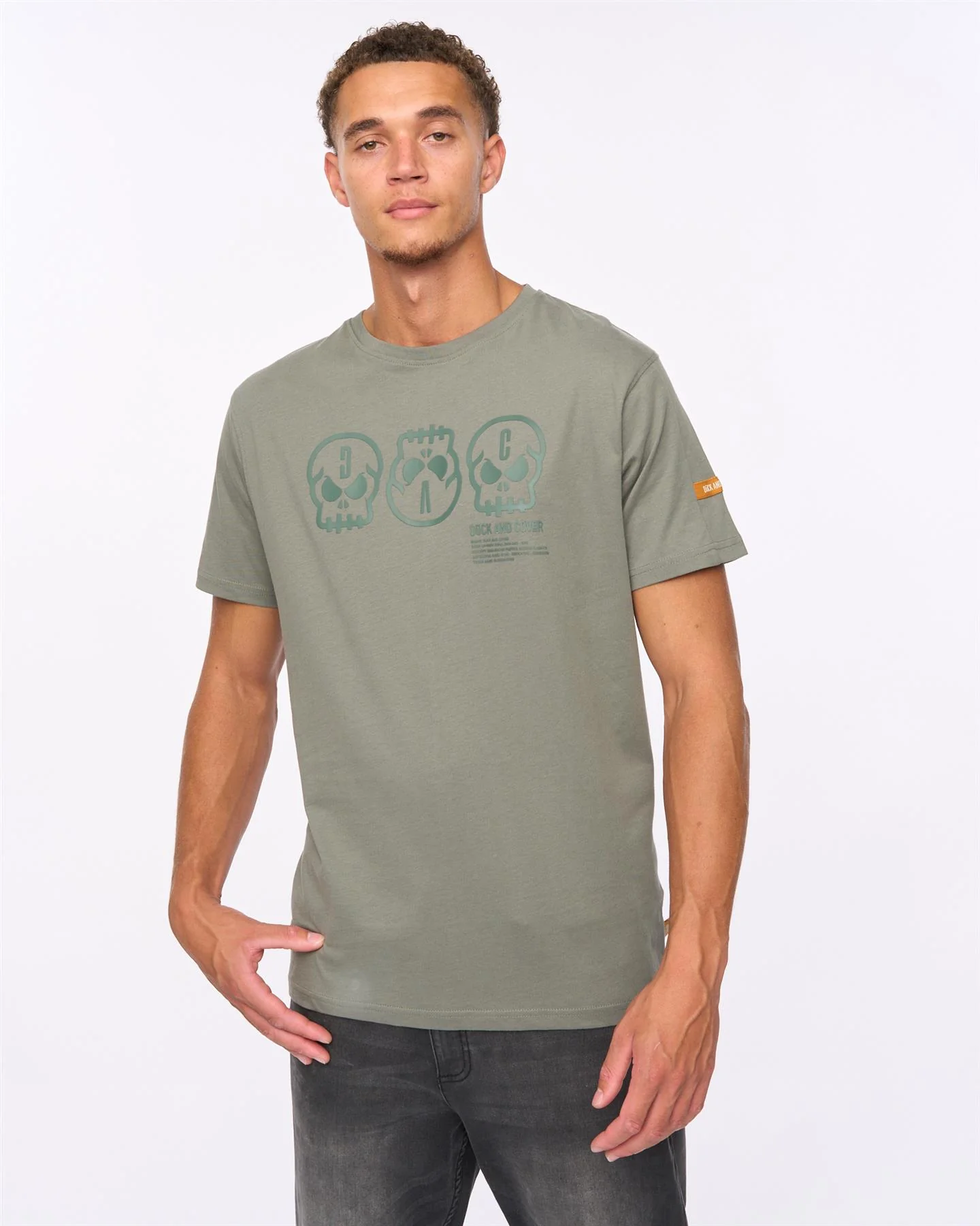 Deltamans T-Shirt Dark Olive - Image 4