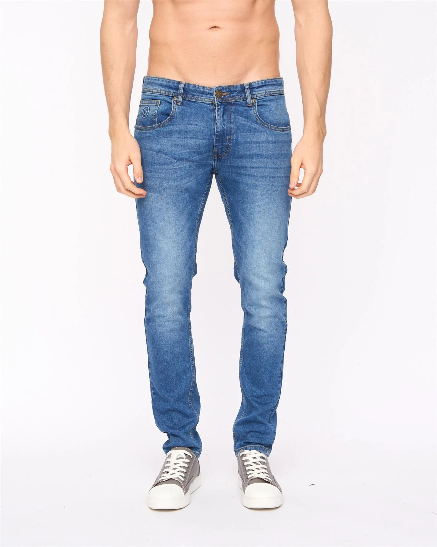 Doves Slim Fit Jeans Mid Wash - Image 5