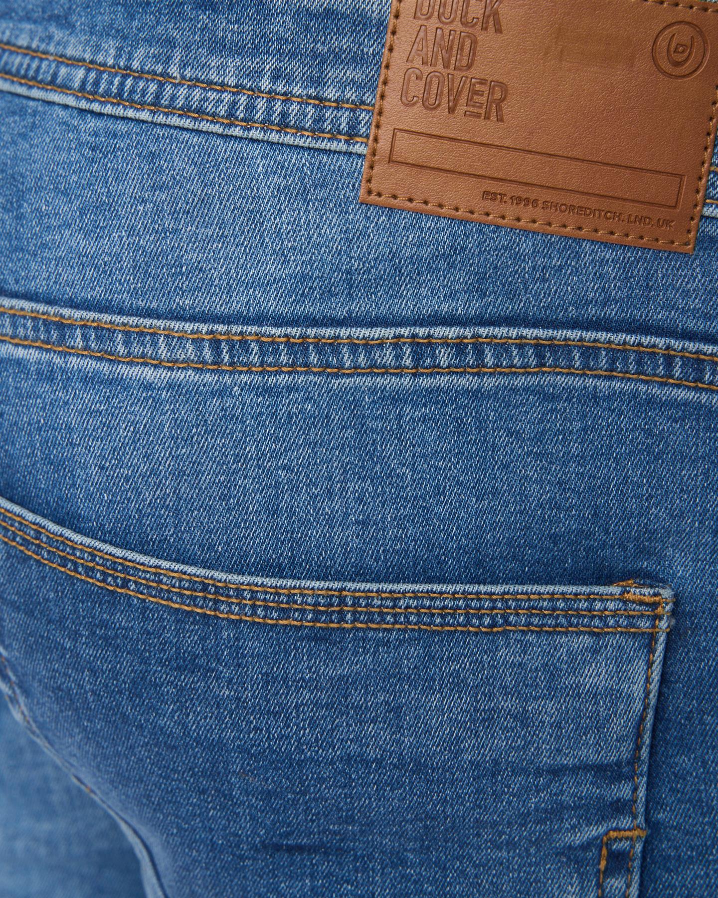 Doves Slim Fit Jeans Mid Wash - Image 6