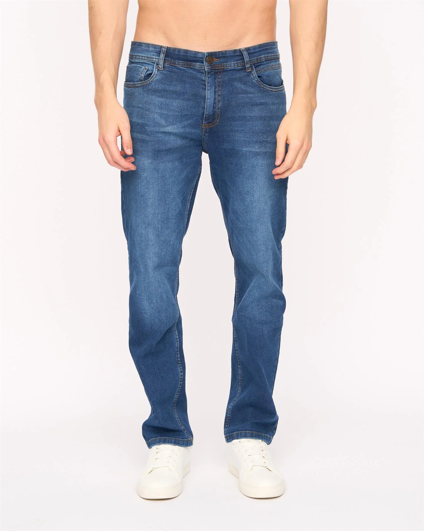 Elix Straight Leg Jeans Mid Wash - Image 4