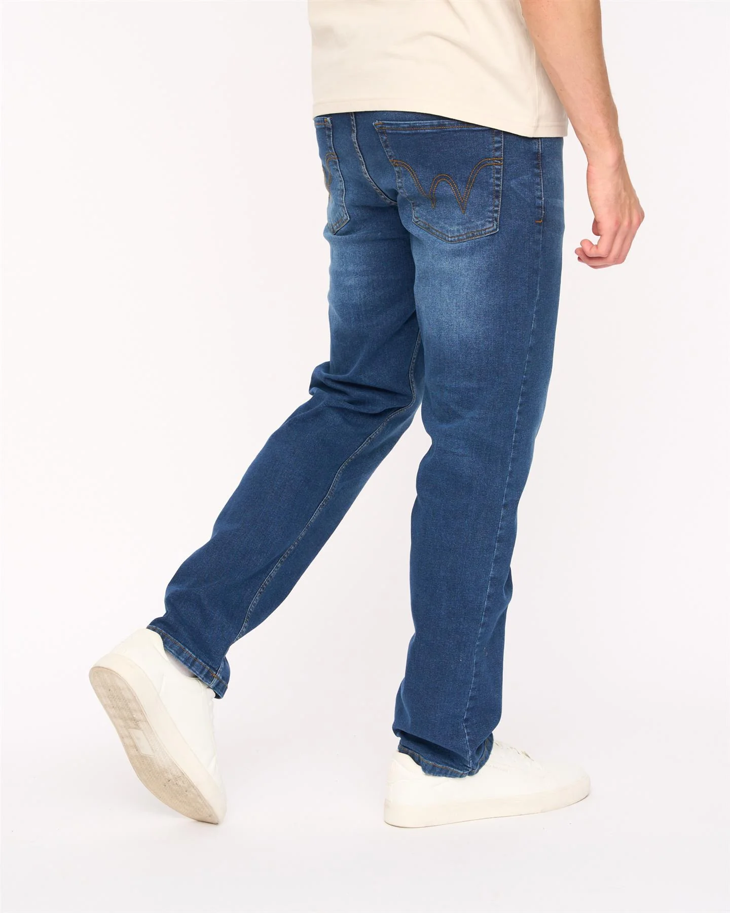 Elix Straight Leg Jeans Mid Wash - Image 5