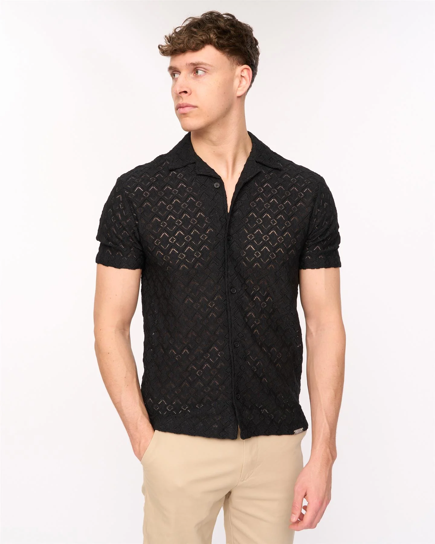 Foxborough Knit Shirt Black - Image 6
