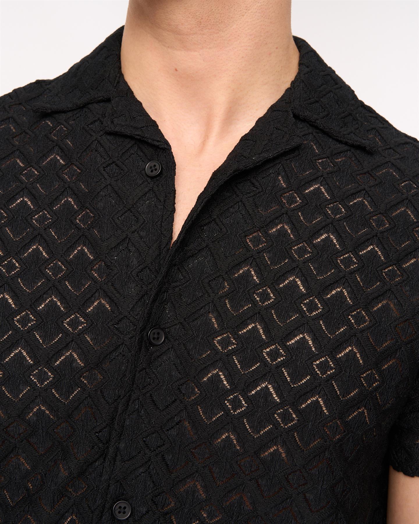 Foxborough Knit Shirt Black - Image 7