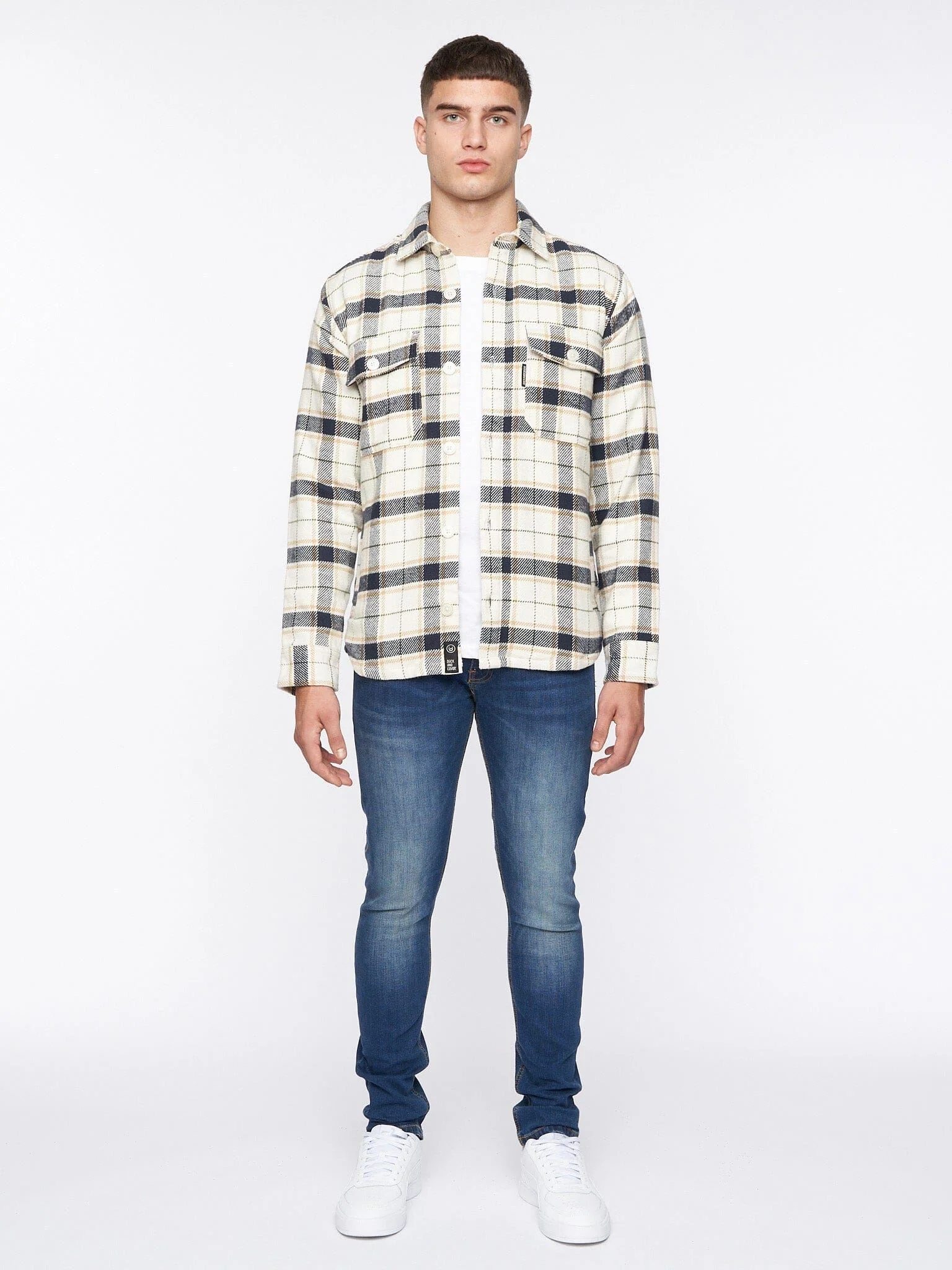 Francore Overshirt Off White Check - Image 3
