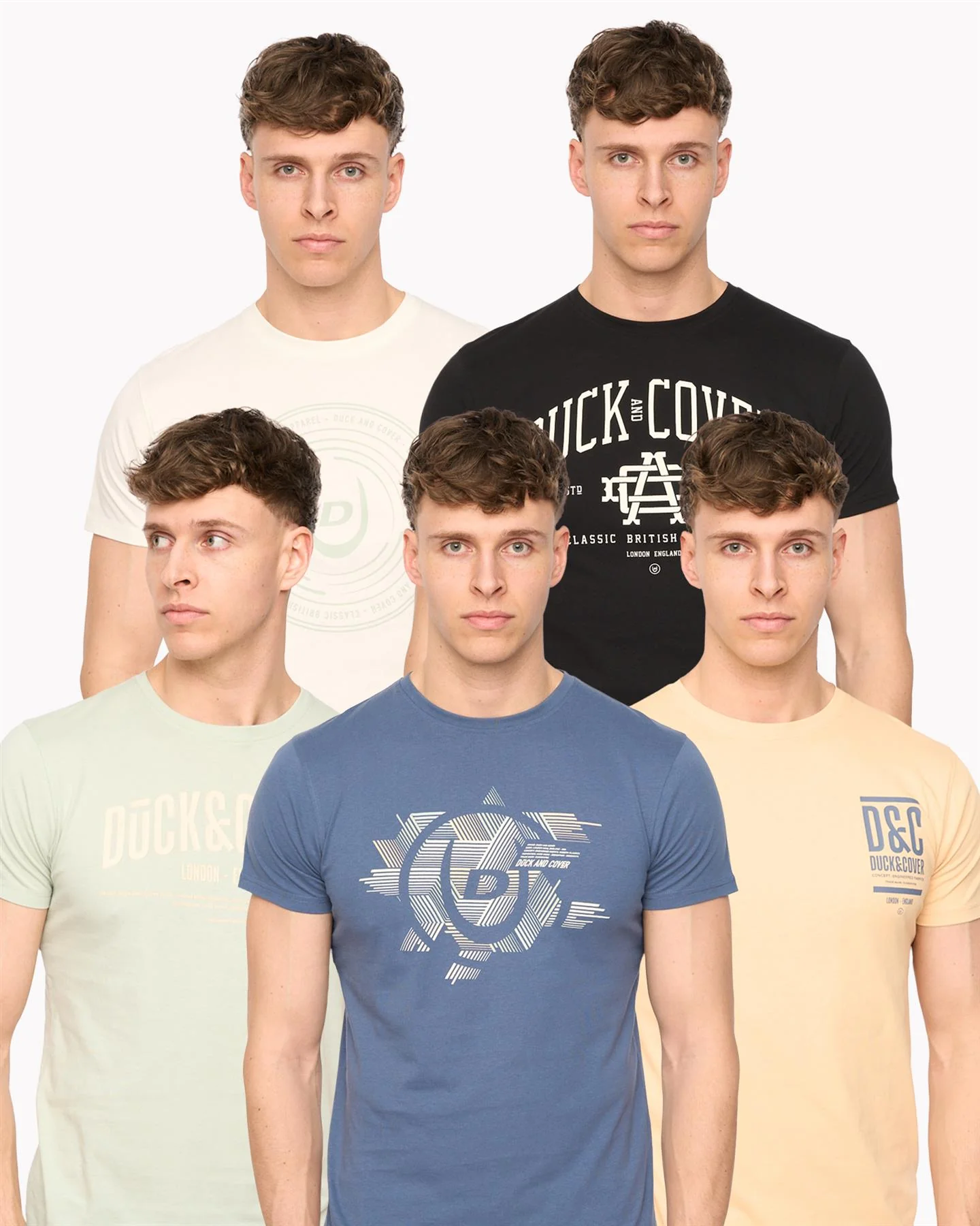 Haltecks T-Shirt 5pk Assorted