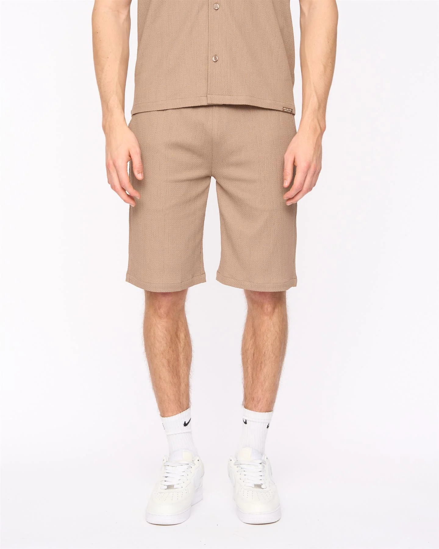Hingham Shirt & Shorts Set Taupe - Image 10