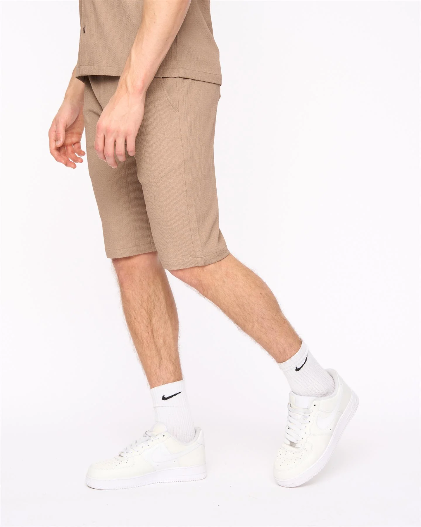 Hingham Shirt & Shorts Set Taupe - Image 11