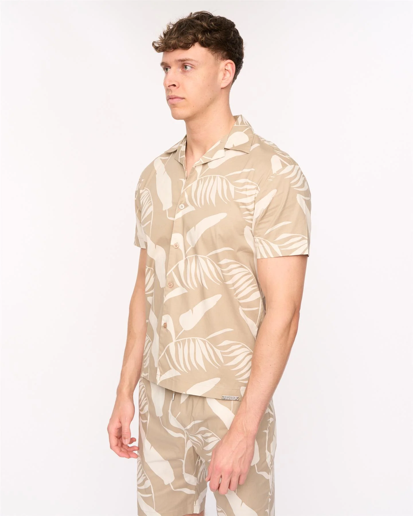 Hopkinton Shirt & Shorts Set Light Stone - Image 4