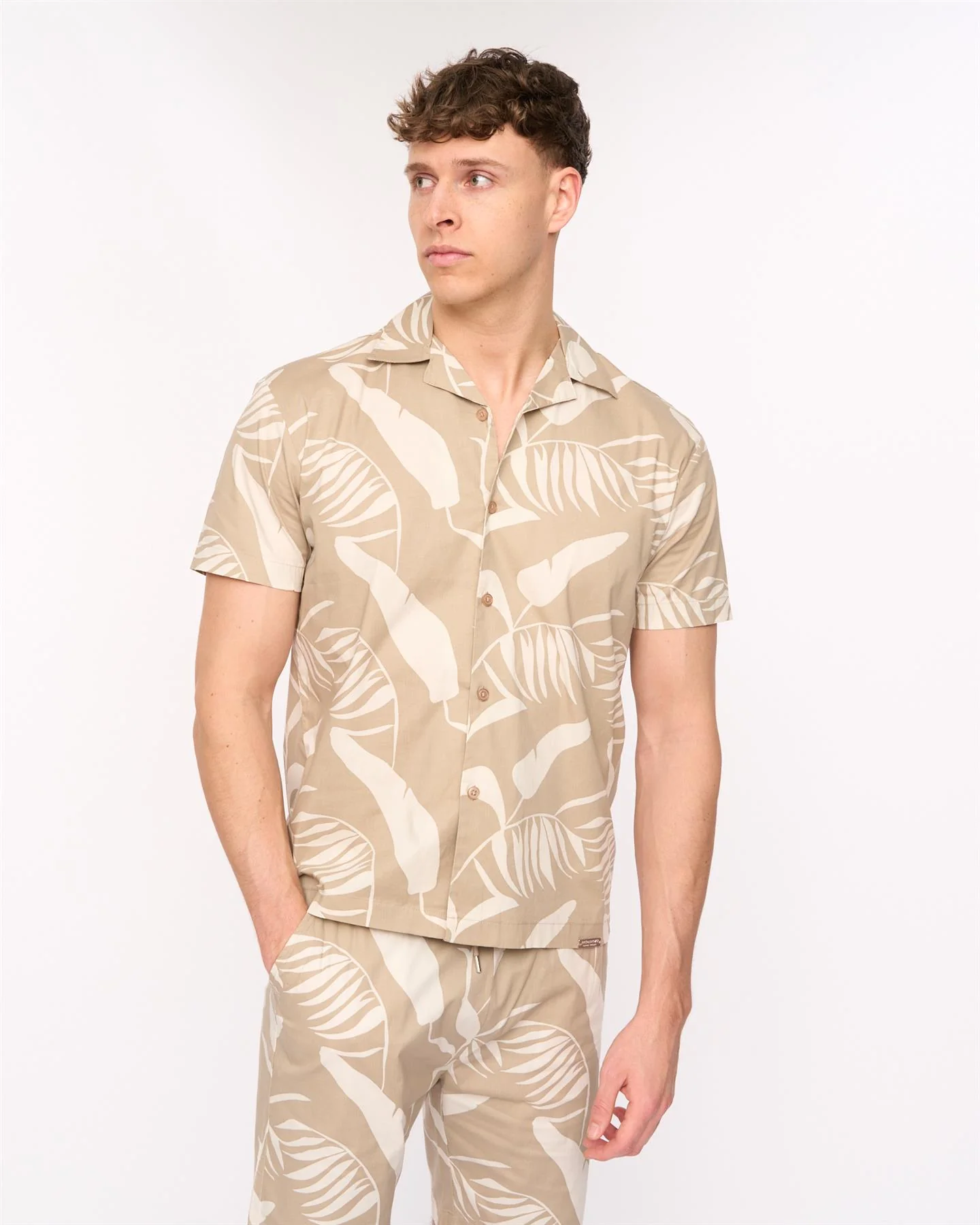Hopkinton Shirt & Shorts Set Light Stone - Image 5