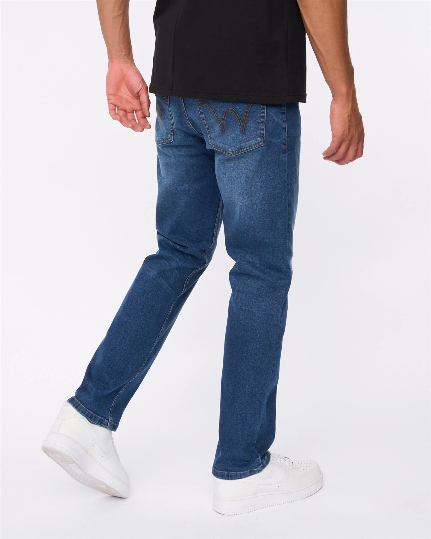 Hydras Straight Leg Jeans Mid Wash - Image 3
