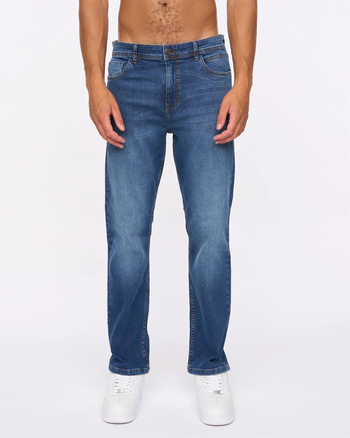 Hydras Straight Leg Jeans Mid Wash - Image 5
