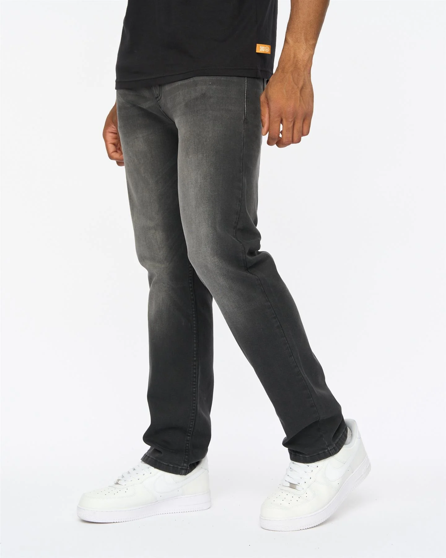 Janstar Straight Leg Jeans Black Wash - Image 3