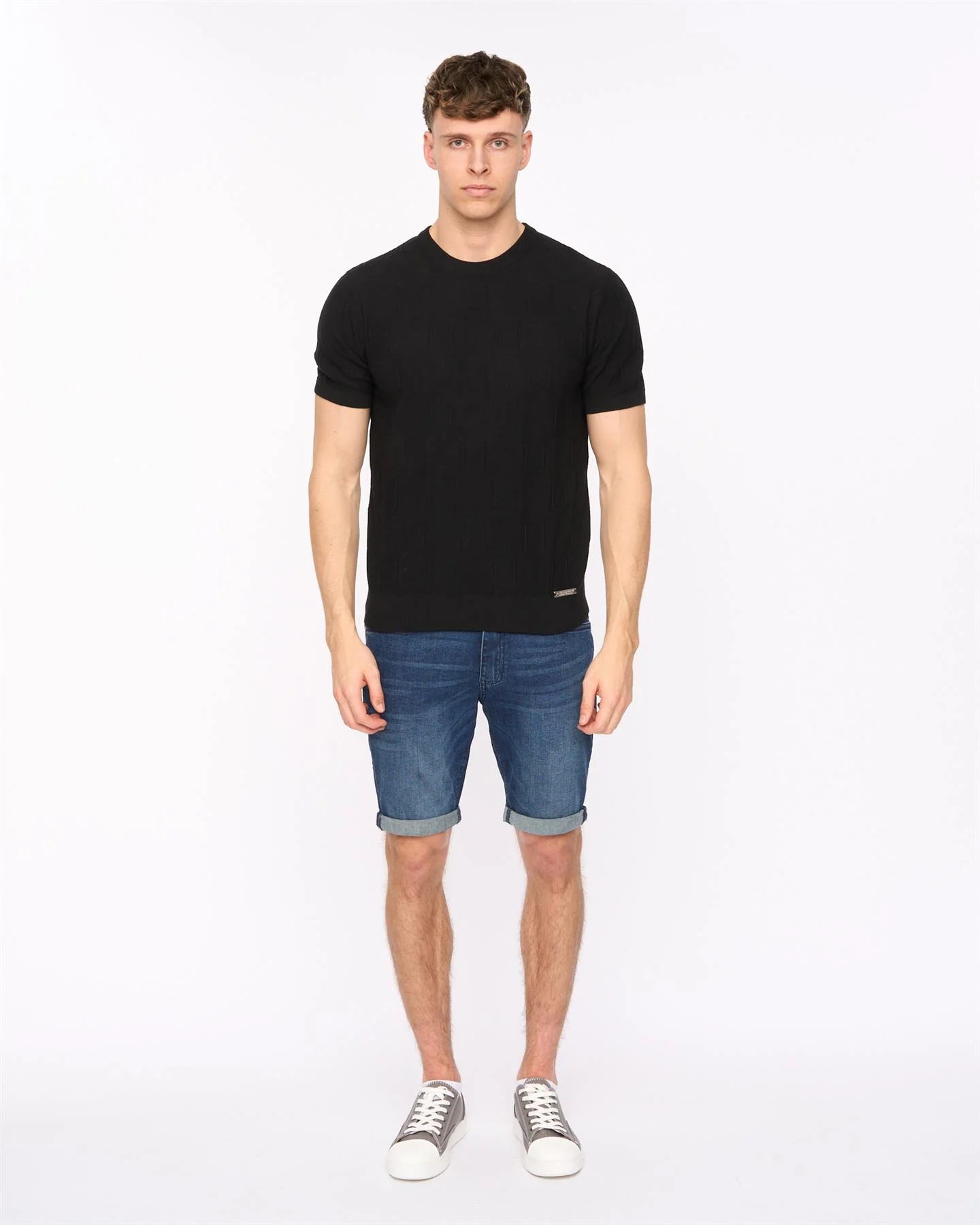 Littleton Knit T-Shirt Black - Image 2