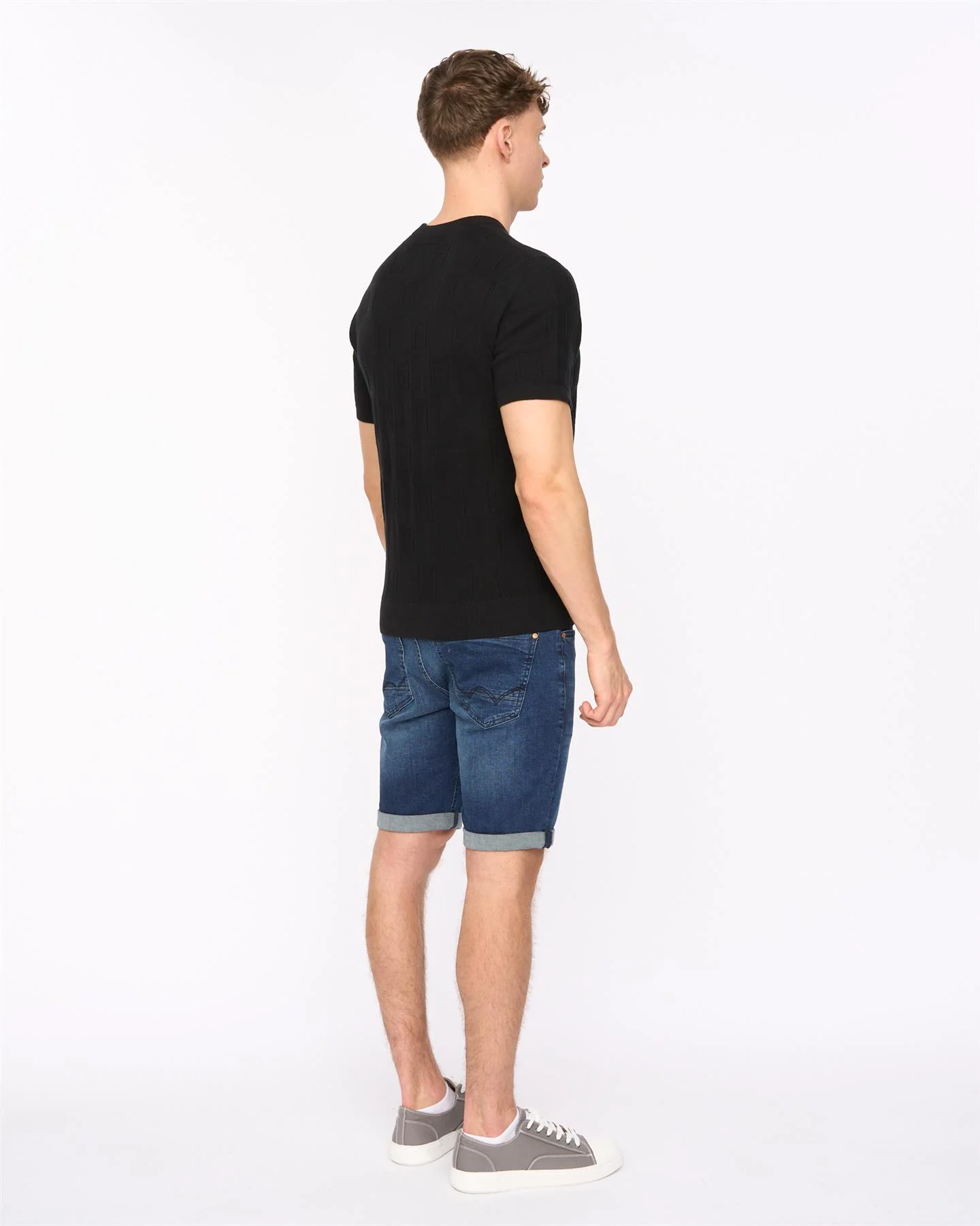 Littleton Knit T-Shirt Black - Image 4