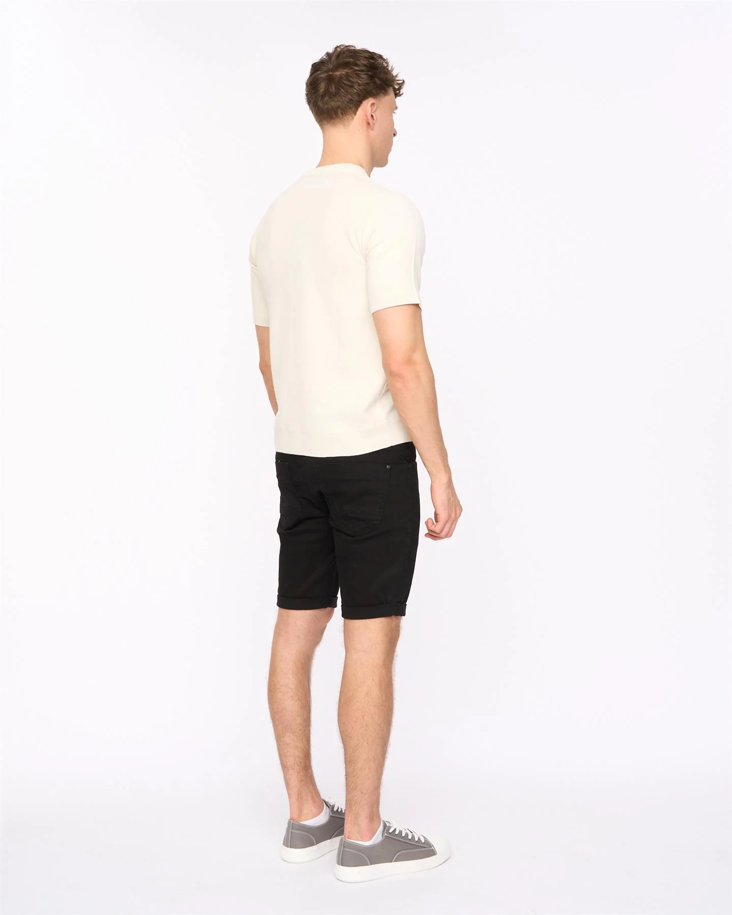 Marvela Knit T-Shirt Light Stone - Image 4