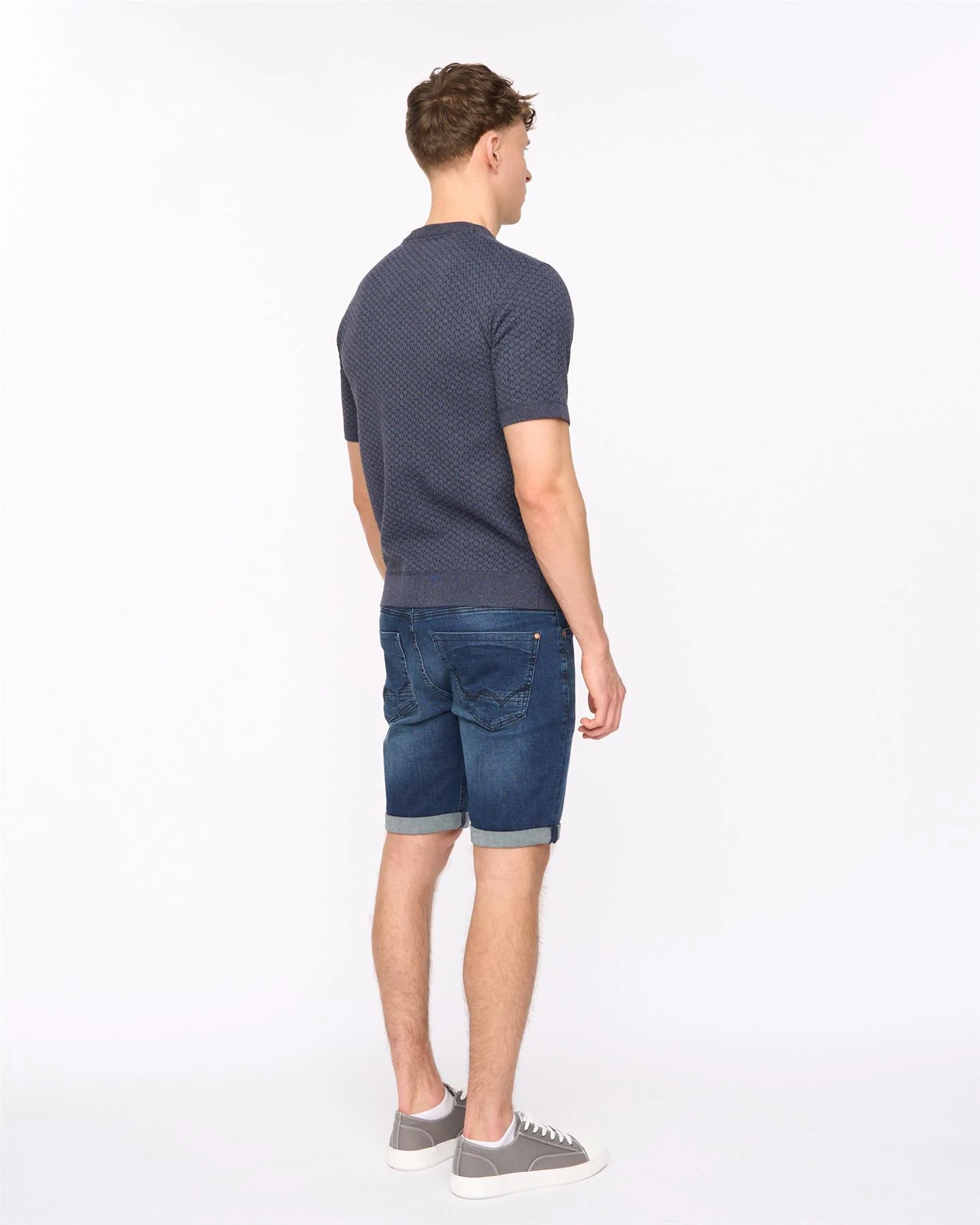 Mataso Knit T-Shirt Slate Blue - Image 4
