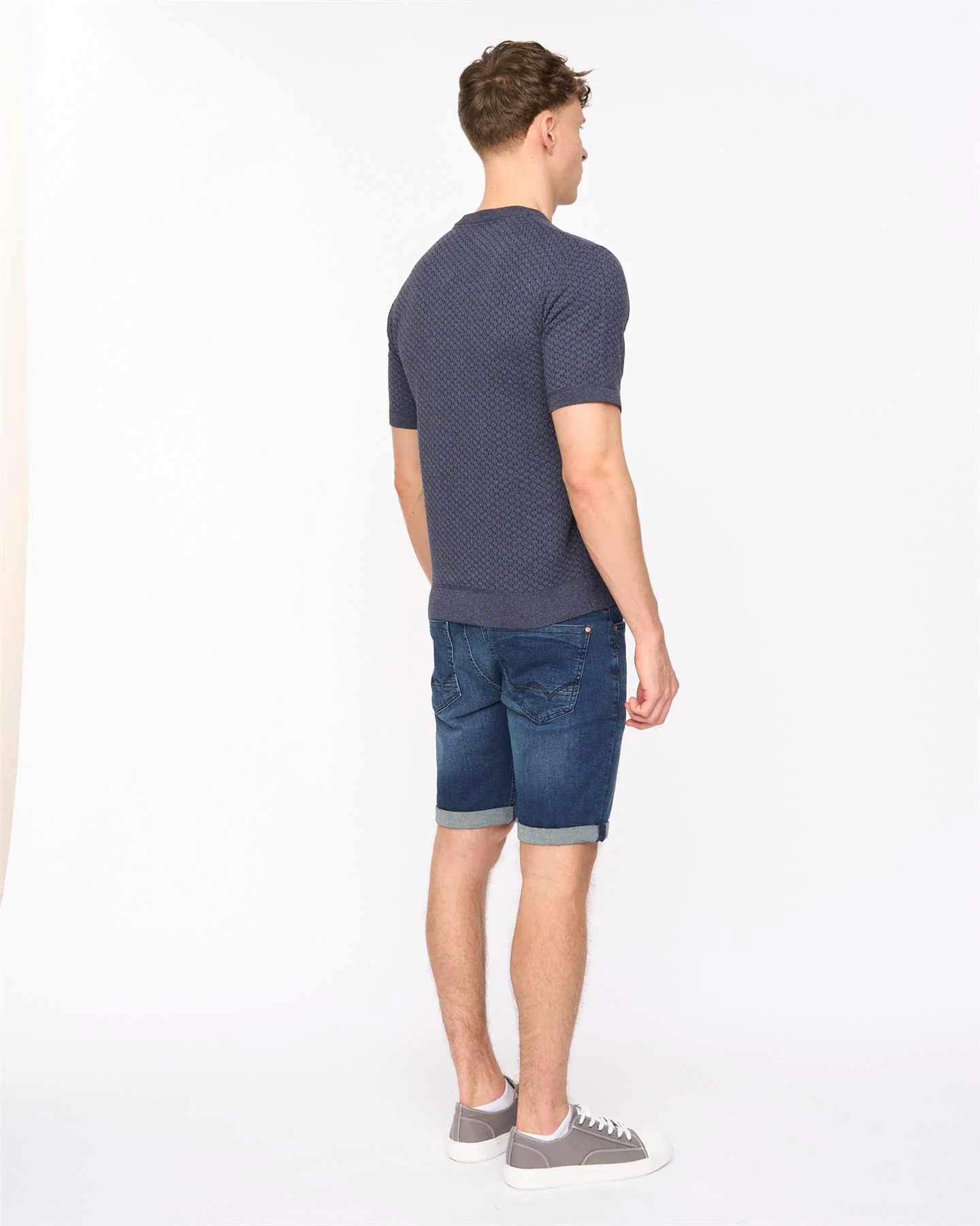 Mataso Knit T-Shirt Slate Blue - Image 6