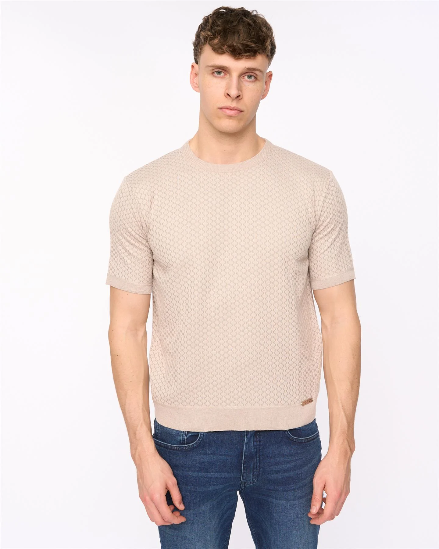 Mataso Knit T-Shirt Stone