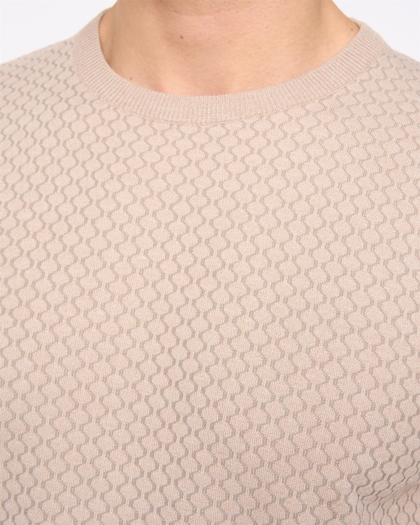 Mataso Knit T-Shirt Stone - Image 6