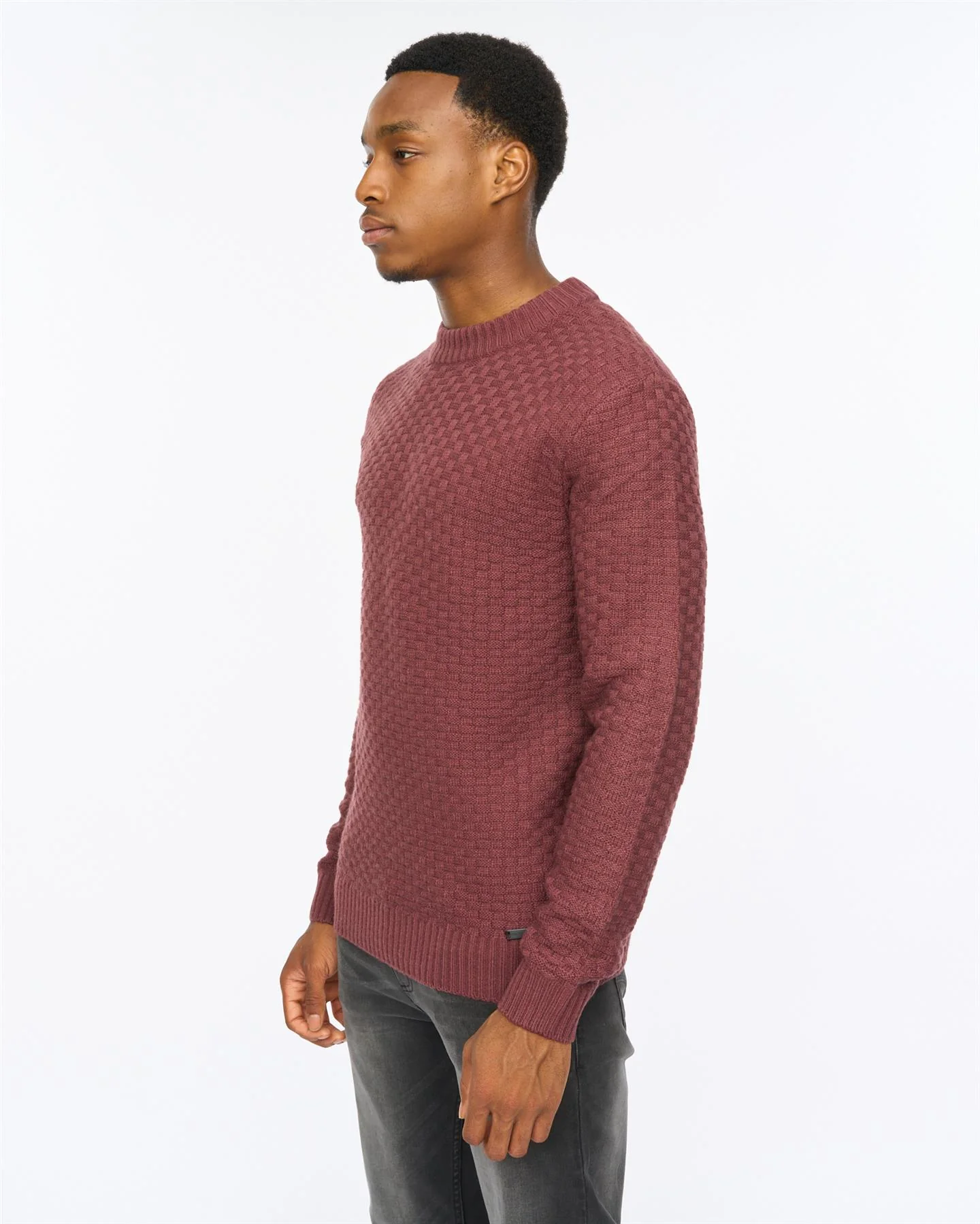 Matera Textured Knit Raisin - Image 4