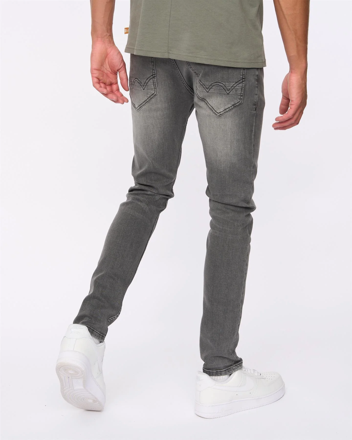 Maylead Slim Fit Jeans Grey - Image 4