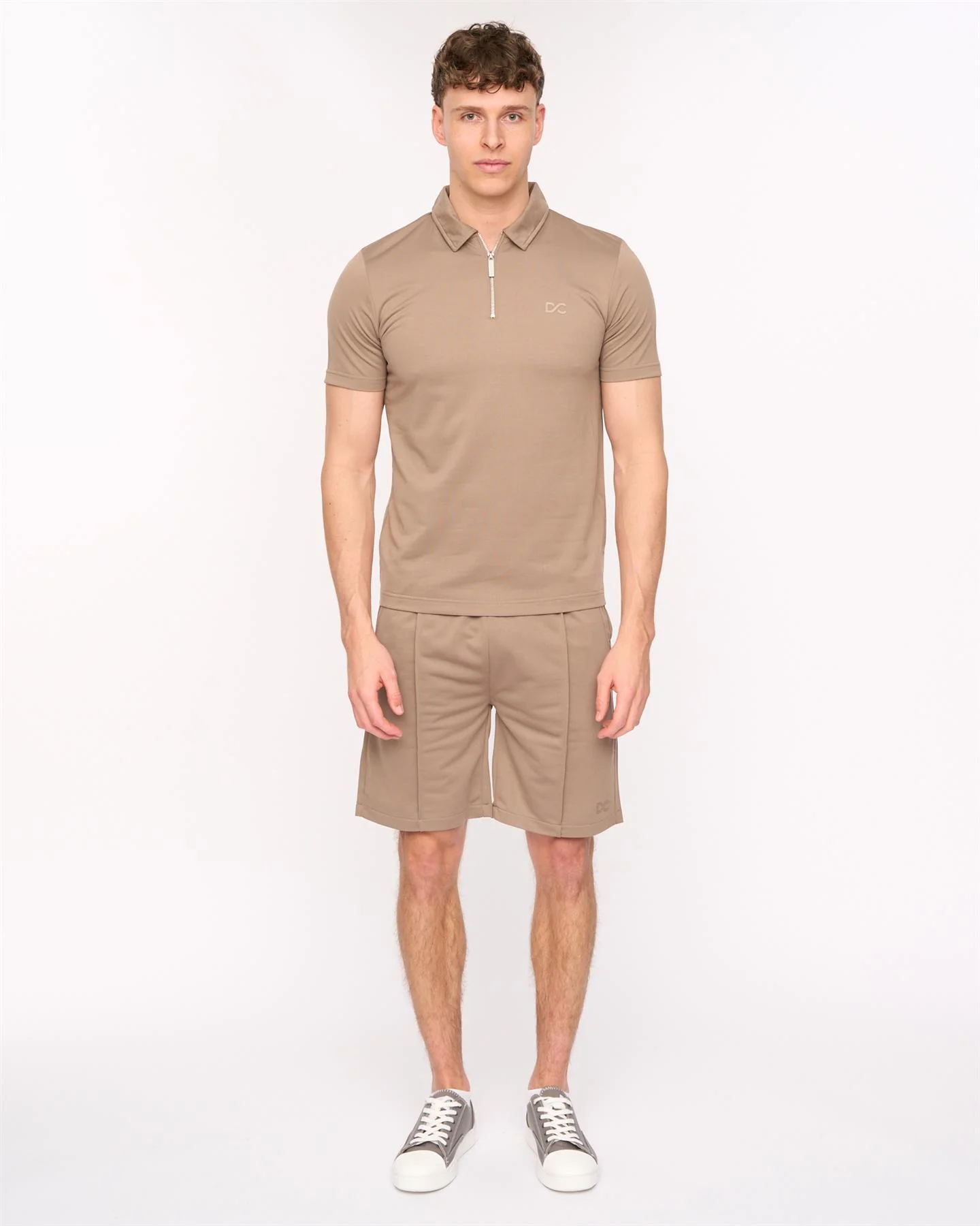 Medford Polo & Shorts Set Taupe