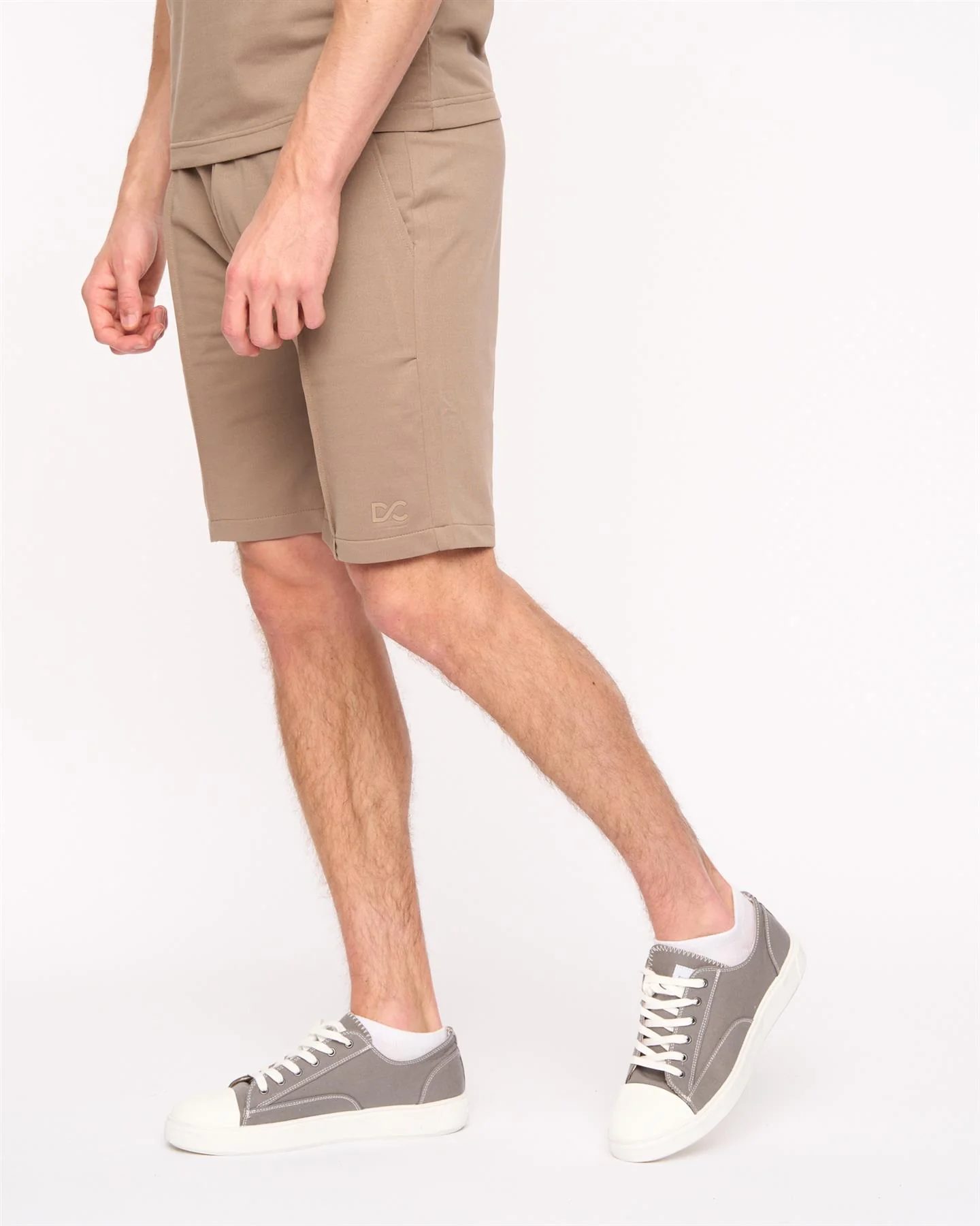 Medford Polo & Shorts Set Taupe - Image 8