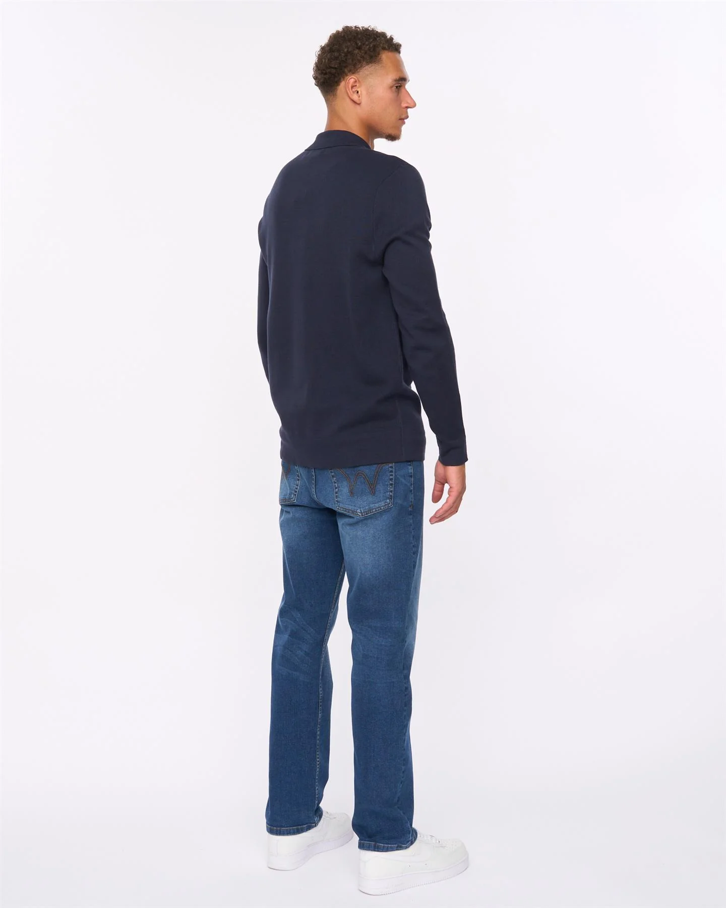 Melfi Zip Thru Knit Navy - Image 5