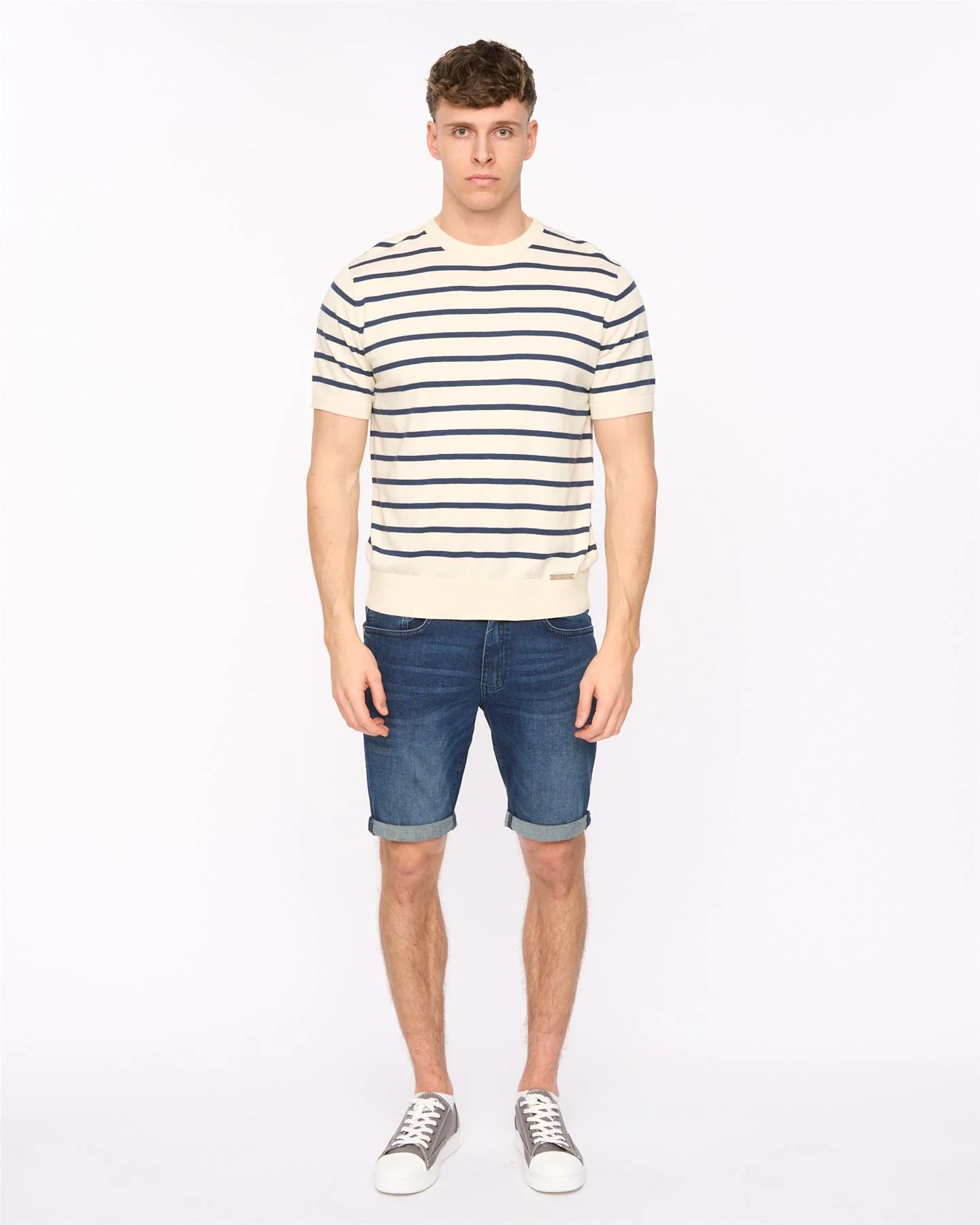 Norwell Knit T-Shirt Light Stone - Image 2