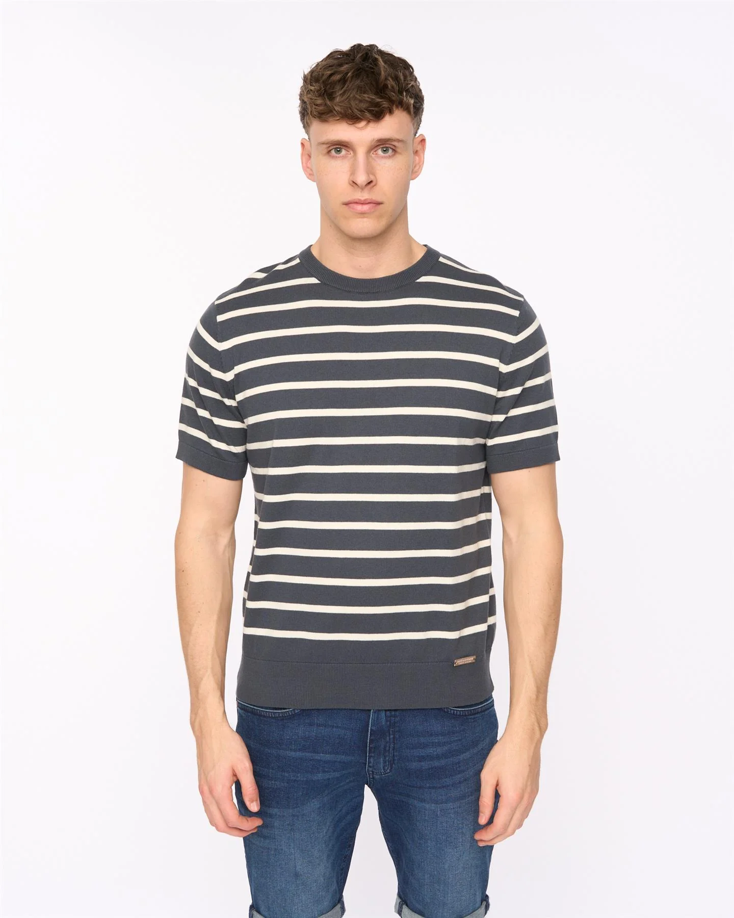 Norwell Knit T-Shirt Slate Blue - Image 2