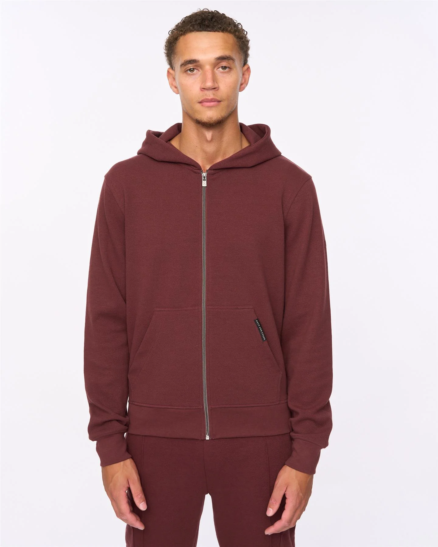 Optimus Hoodie & Combat Joggers Set Wine - Image 3