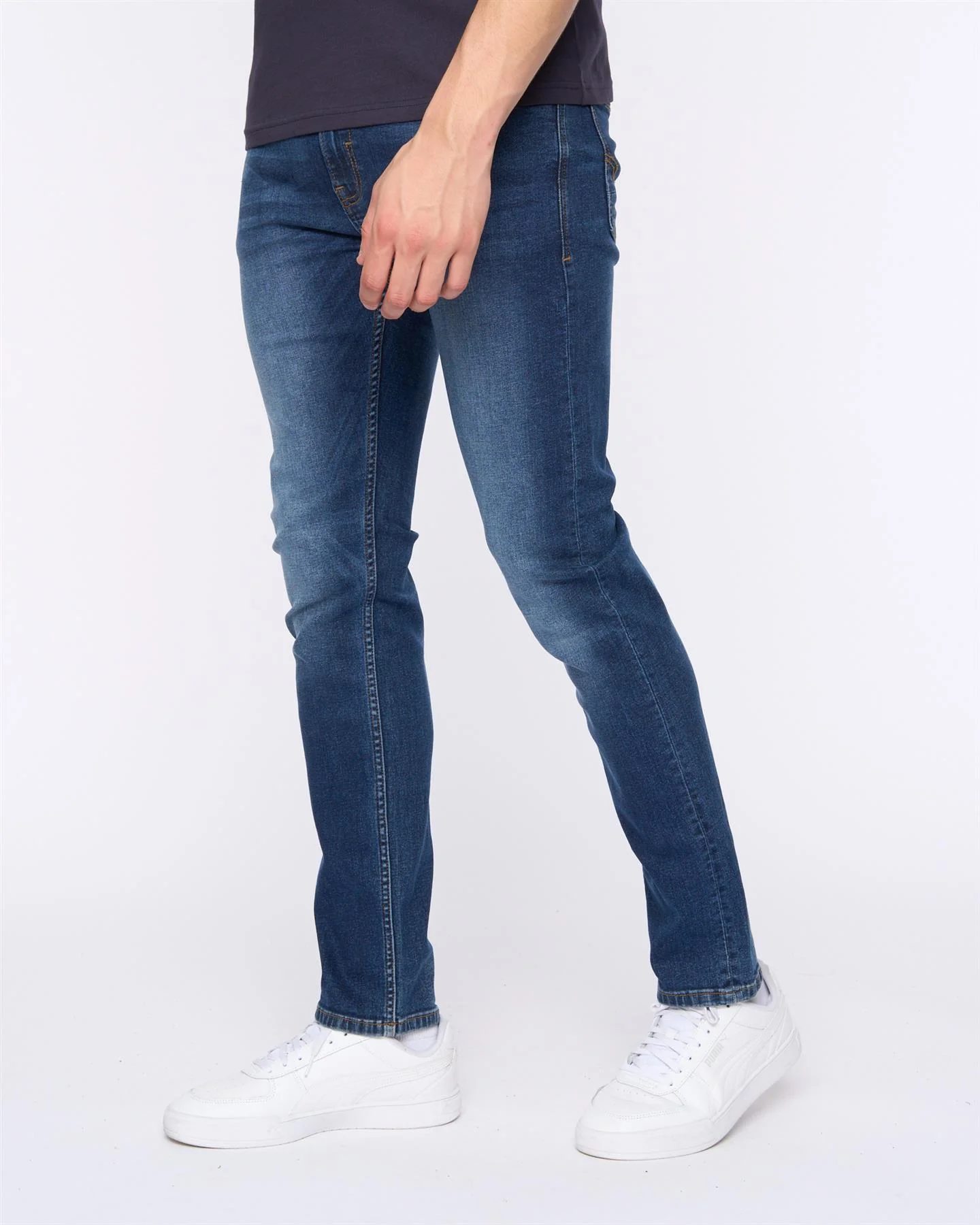 Overburg Slimmer Fit Jeans Dark Wash - Image 3