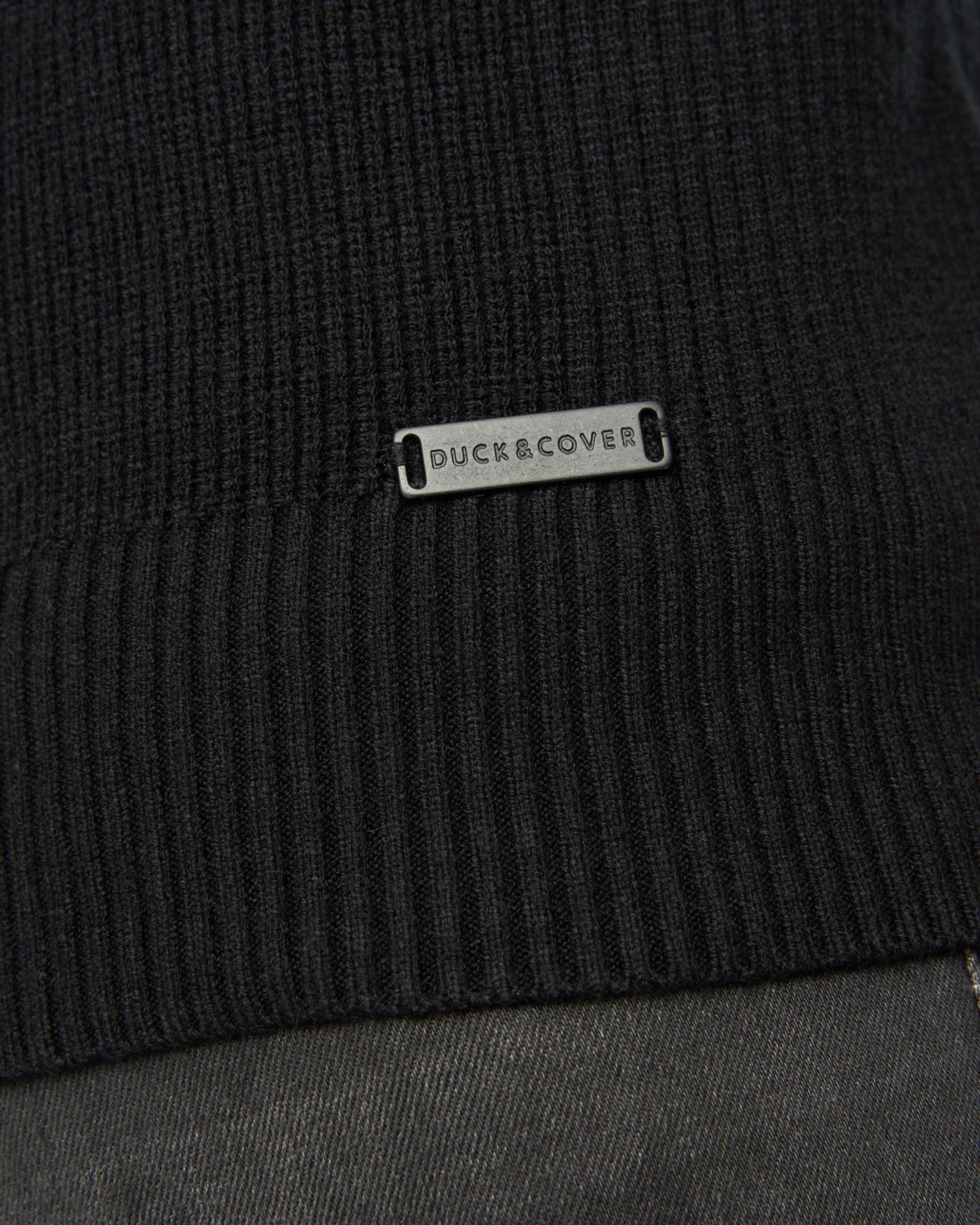Potenza 1/4 Zip Knit Black - Image 8