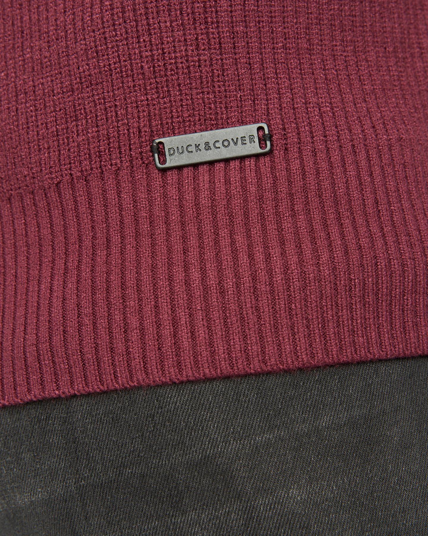 Potenza 1/4 Zip Knit Raisin - Image 7