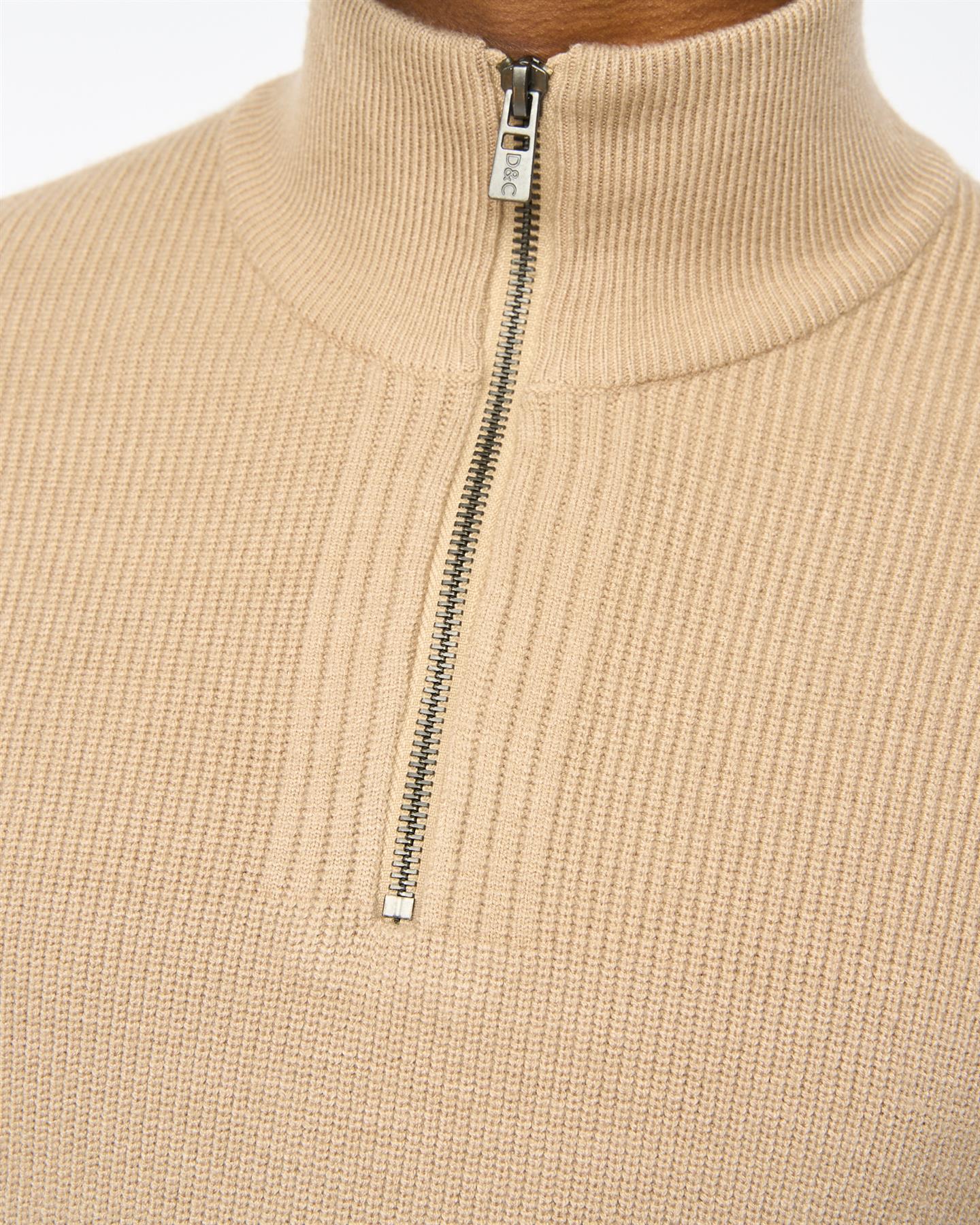 Potenza 1/4 Zip Knit Stone - Image 5