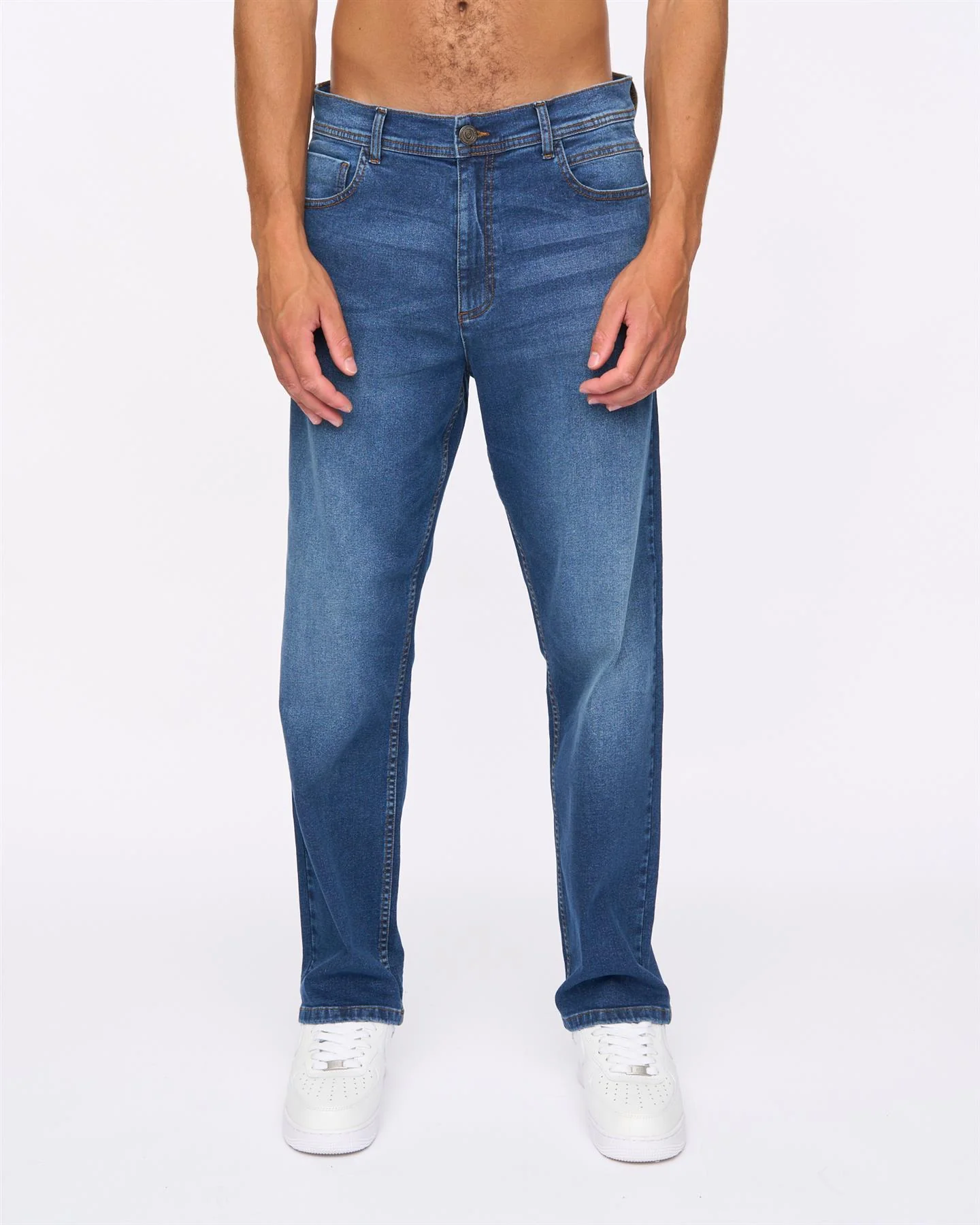 Rushawn Relaxed Fit Jeans Mid Wash - Image 5