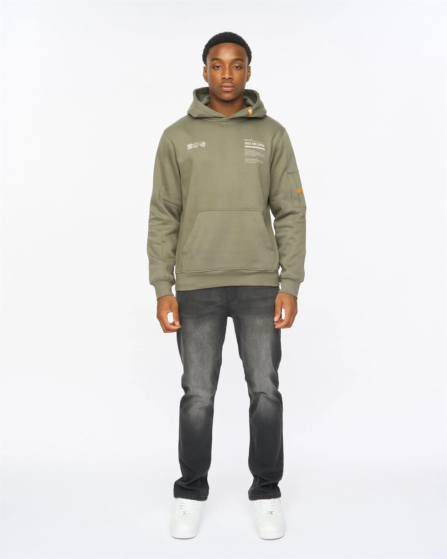 Skullmatic Hoodie Dark Olive - Image 4