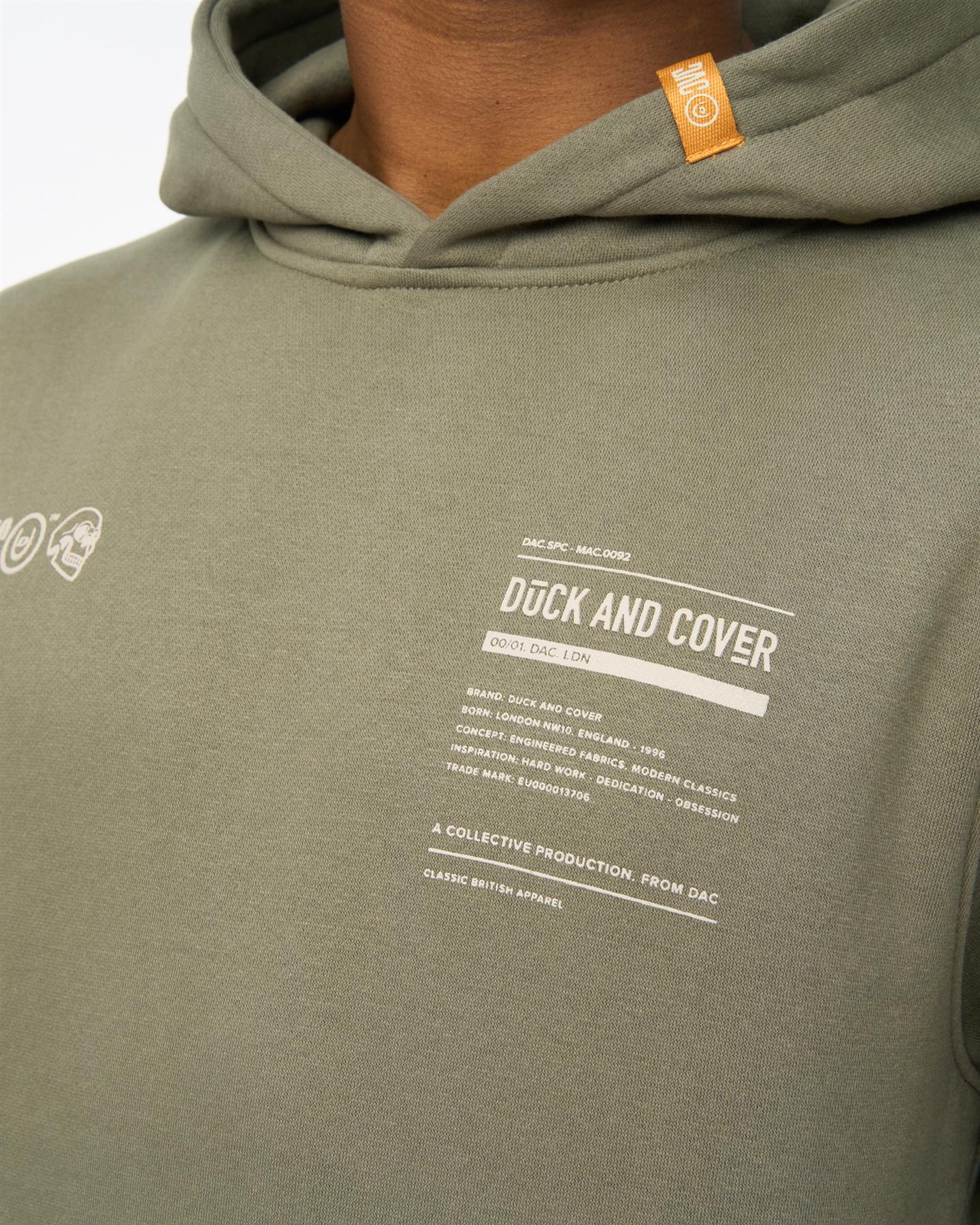 Skullmatic Hoodie Dark Olive - Image 6