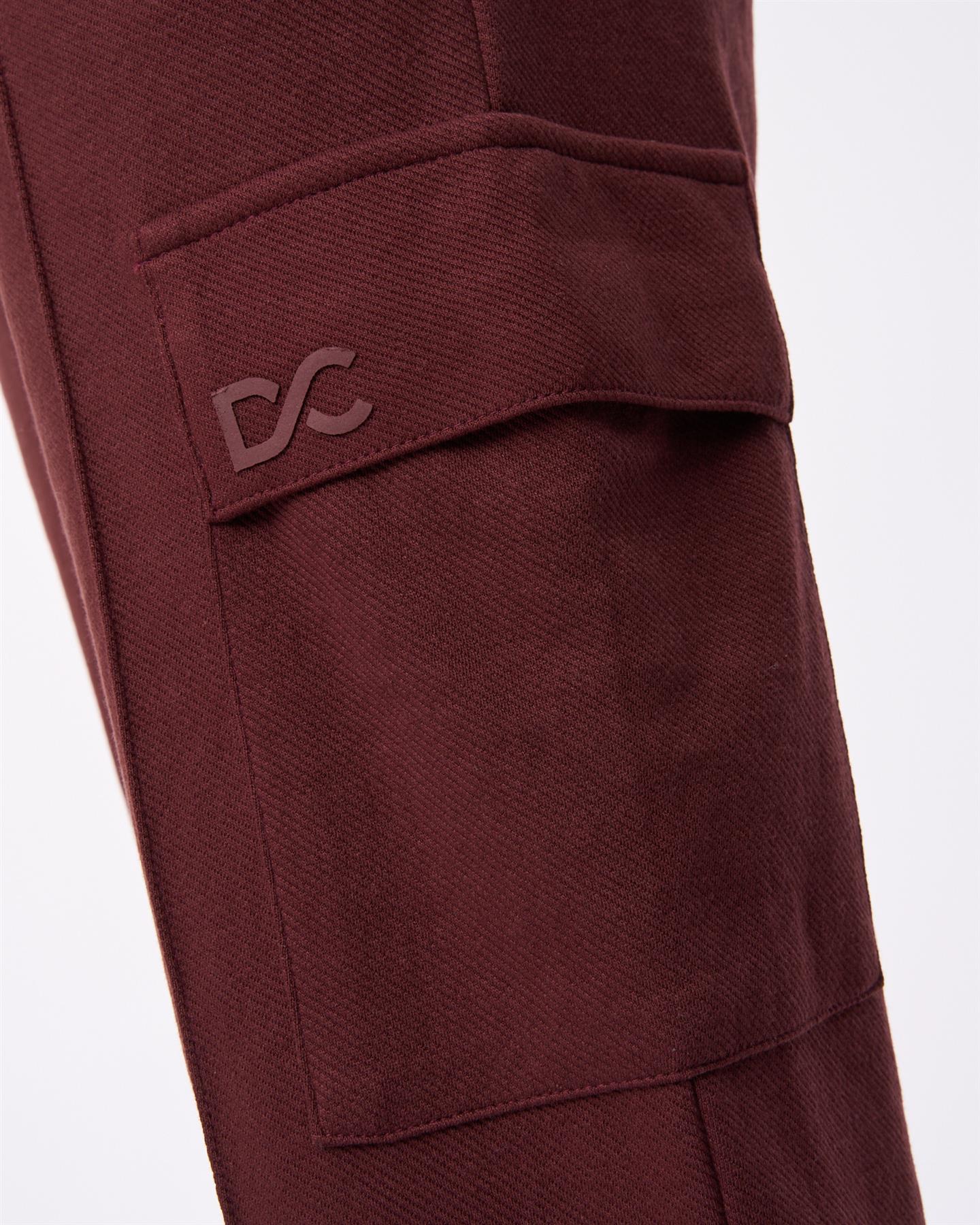Slellmoore 1/4 Zip Hoodie & Optimus Combat Joggers Set Wine - Image 6