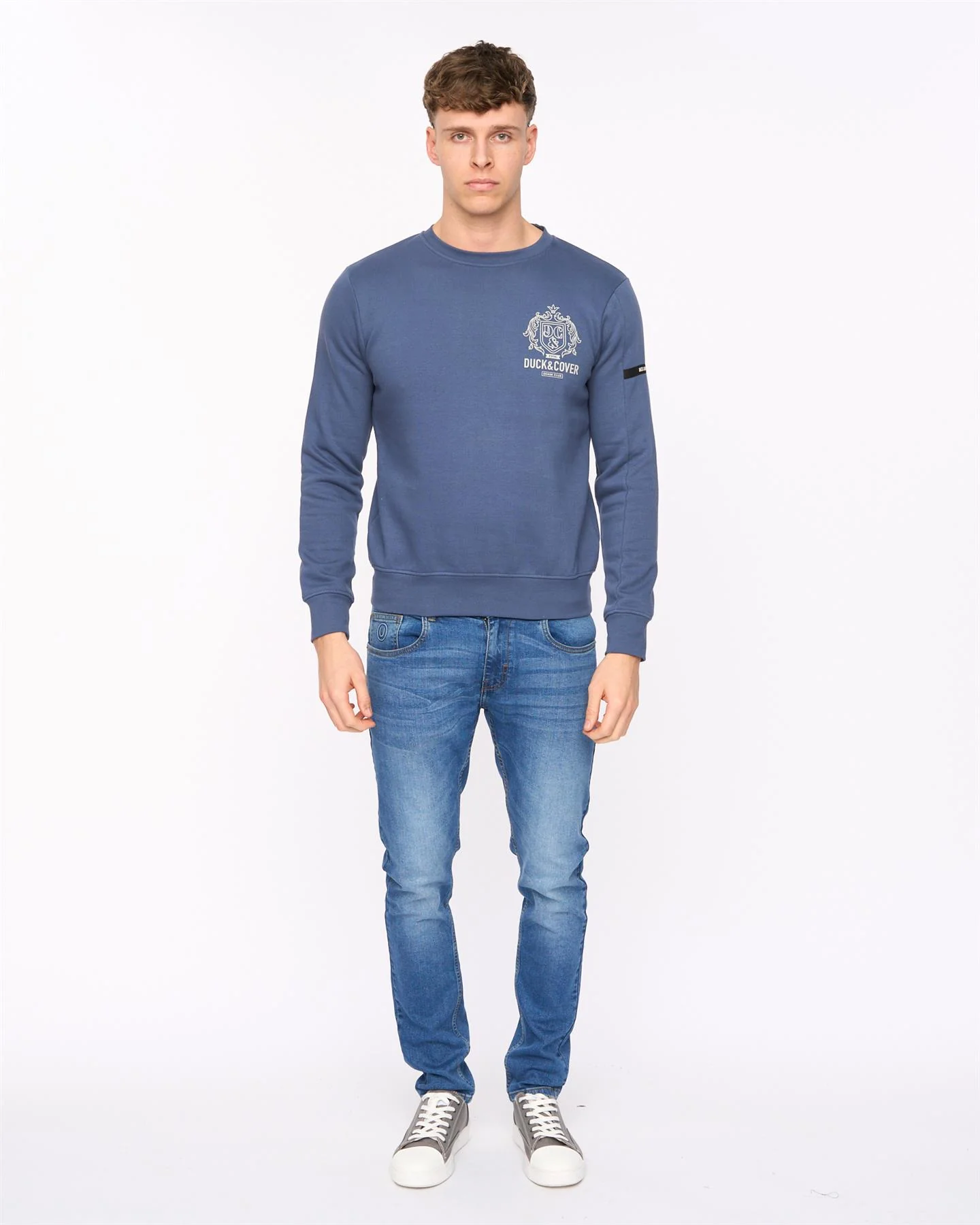 Stoneham Crew Sweat Denim Blue - Image 2