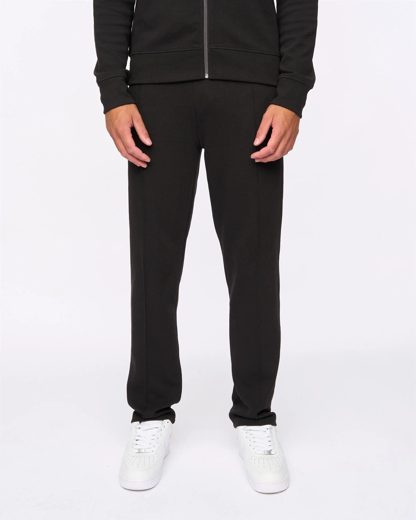 Tames Zip Thru Sweat & Joggers Set Black - Image 5