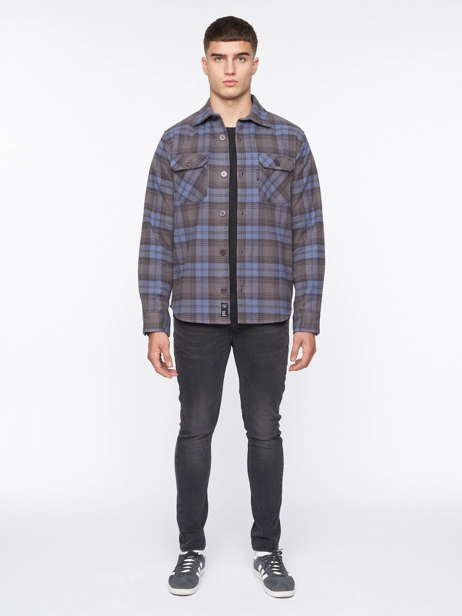 Willington Overshirt Blue Check - Image 2