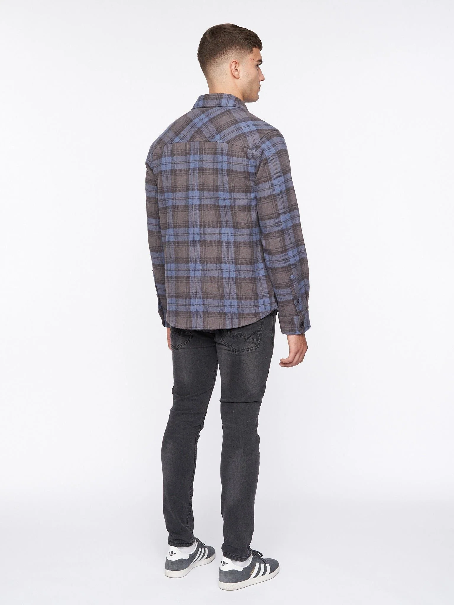 Willington Overshirt Blue Check - Image 5